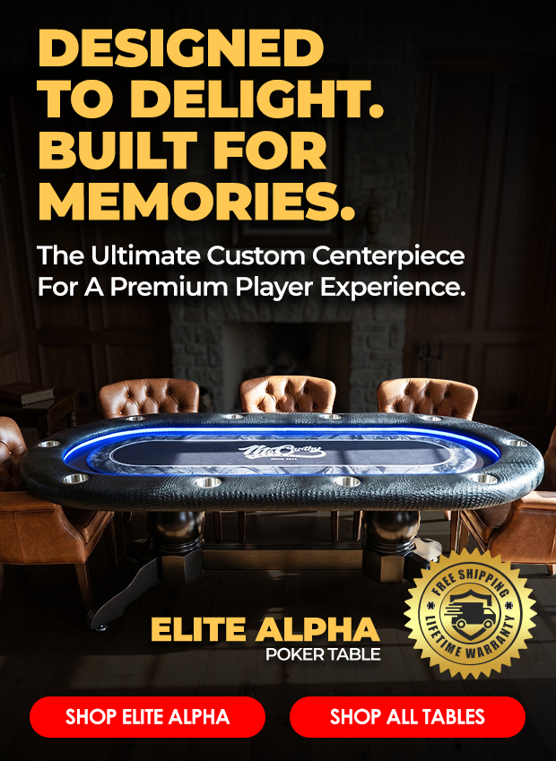 Designed to delight, built for memories, BBO Elite Alpha poker table