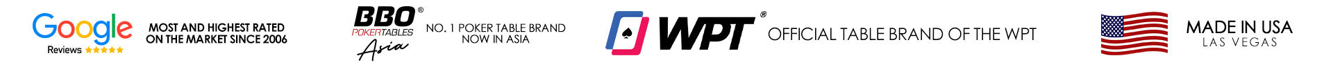 Official Poker Table Supplier of the World Poker Tour