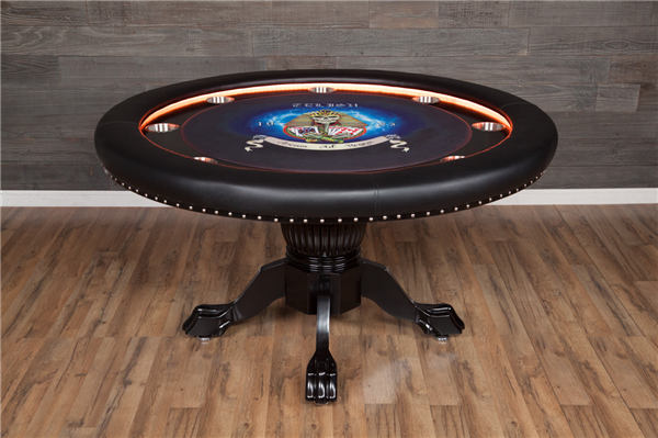Round poker table